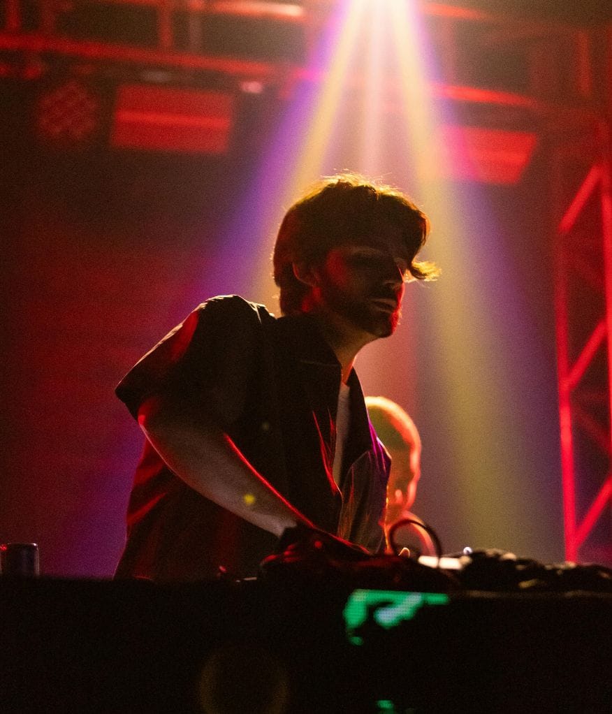 A musician performing on stage