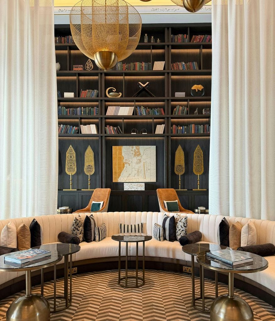 A luxury interior of a hotel