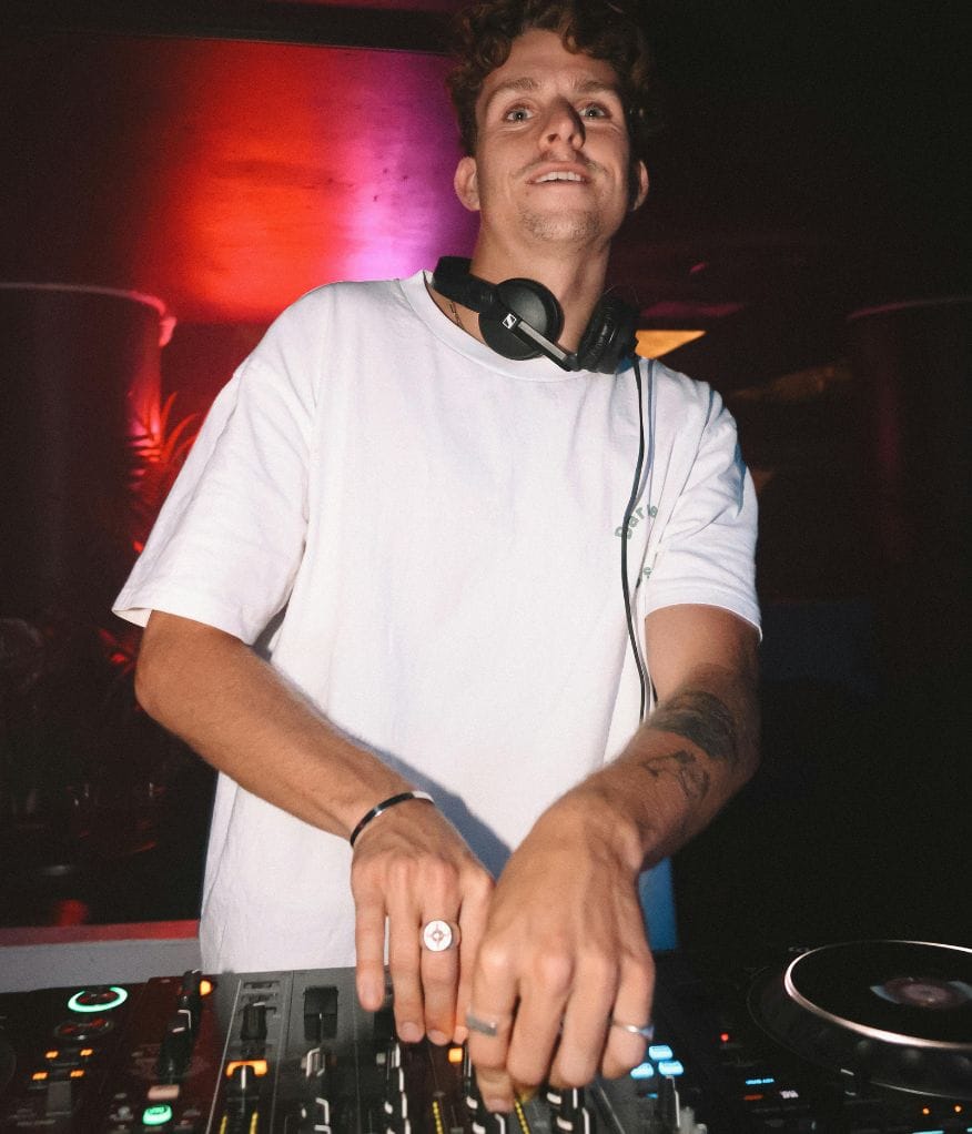 A DJ performing on stage